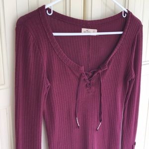Hollister Maroon Sweater stop, Size XS